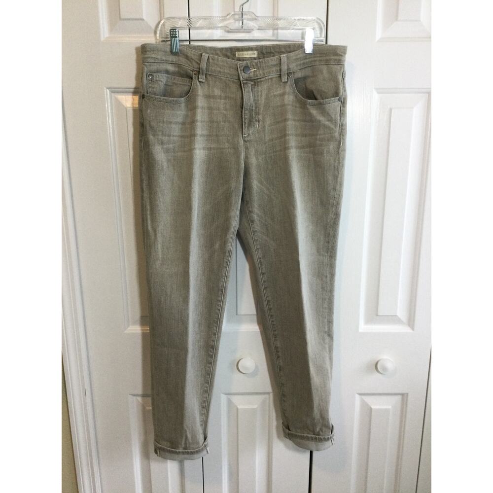 Eileen Fisher Mid Rise Straight Leg Ankle Jeans womens 20 - Picture 2 of 5